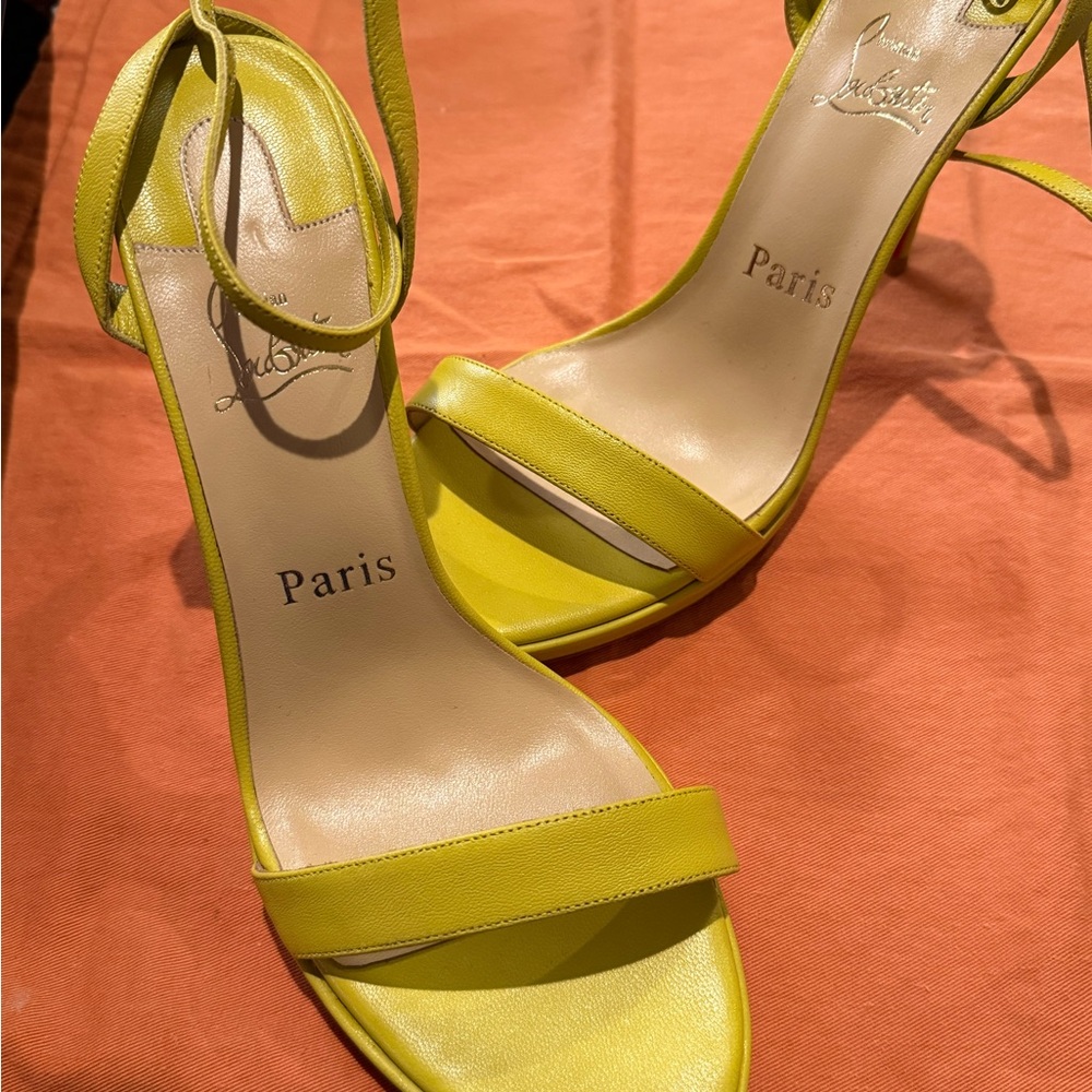 CL Lime Green Heels